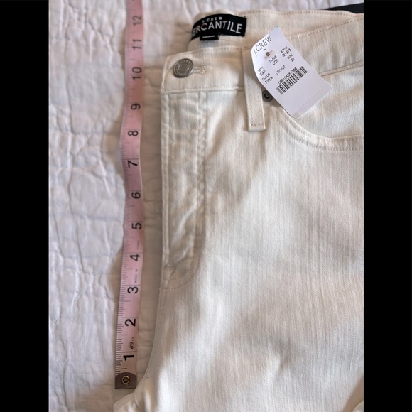 NWT J. Crew 10” Highest Rise Skinny Jeans in White - Picture 9 of 12